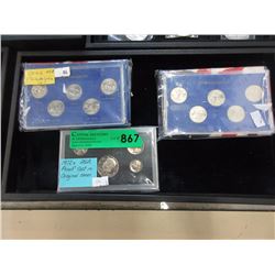 3 USA Proof Coin Sets in Holders