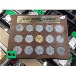 1867 - 1970 "Prime Ministers of Canada" Medallion Set