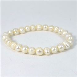 Freshwater Pearl (approx 25.00g) Flexible Bracelet Retail $90