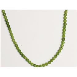Sterling Silver Clasp Nephrite Jade (14" Inch) Necklace Retail $200