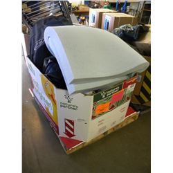 BOX OF MISC AIR BEDS AND FOAM MATTRESSES