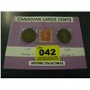 Image 1 : CANADIAN LARGE CENTS & STAMP