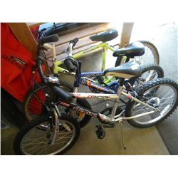 3 CHILDRENS BIKES
