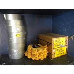 HAND WARMERS/6PRS WORK GLOVES/8 ROLLS OF TAPE