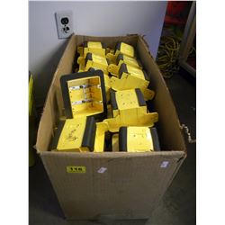 BOX OF NEW ELCTRICAL BOX MODULES