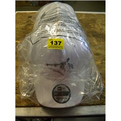 12 NEW NEWERA WHITE BASEBALL CAPS