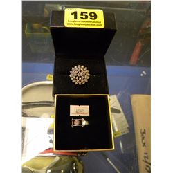 LADIES AMYTHEST RING/LADIES CZ DINNER RING
