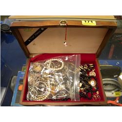 JEWELLERY BOX AND CONTENTS