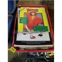 CRATE OF MISC COLLECTIBLE BOOKS AND MAGAZINES