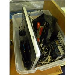LARGE TUB OF MISC ELECTRONICS