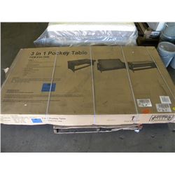 NEW BOXED 3 IN 1 POCKEY TABLE