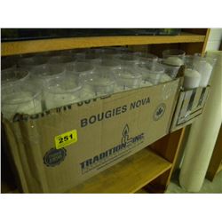2 BOXES OF CANDLES