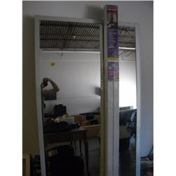 2 MIRROR PANEL SLIDING DOORS/1 EXPANSION SET