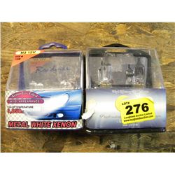 2 SETS OF XEON AUTOMOTIVE LIGHT BULBS