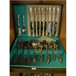 STAINLESS SILVERWARE IN CASE