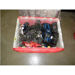 TUB OF R/C VEHICLES AND CONTROLLERS