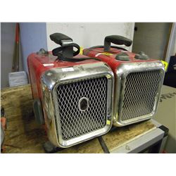 2 RED HONEYWELL HEATERS