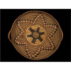 Salish Handled Tray with Star Imbrica