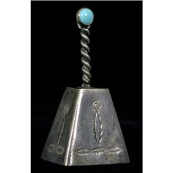 Navajo Silver Bell with Incised Desig