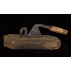 Old Wooden and Cast Iron Tobacco Cutt