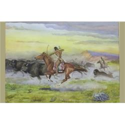 David Ironside Pyle Original Watercol