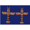 Image 1 : Two Bear and Thunderbird Totems 9 1/4