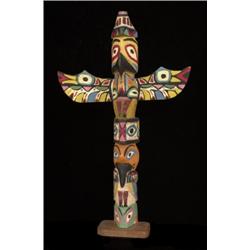 Northwest Coast Totem Carved and Pain