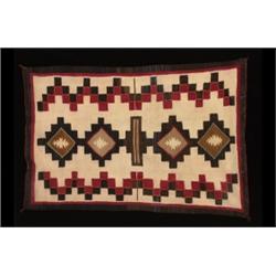 Navajo Loomed "Crystal" Wool Rug ca.