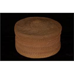 Haida Trinket Basket Spruce Root Dome
