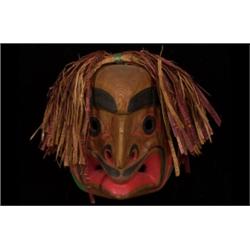 Jack James Mask Carved and Painted Ce