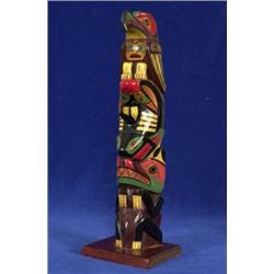Old West Coast Totem Bear, Whale and