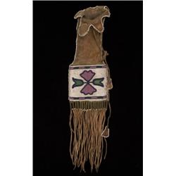 Beaded Pipe Bag ca. 1870, Possibly Ea