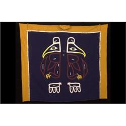 Tlingit Button Blanket with Double Ra