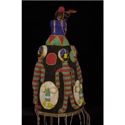 Antique Zulu Beaded Chief's Headdress
