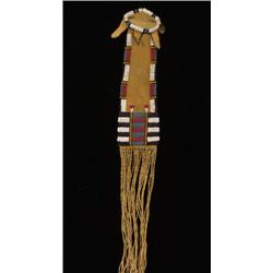 Arapaho Beaded Buckskin Pipe Bag in C