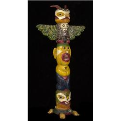 Three Figure Totem on Turtle Base ca.