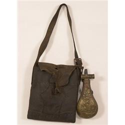 Southern Plains Leather Shot Bag 12"x