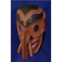 Sam Johnson Numus Mask Carved and Pai