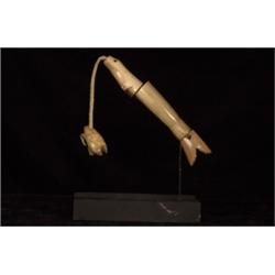 Carved Inuit Fossil Ivory Seal Effigy