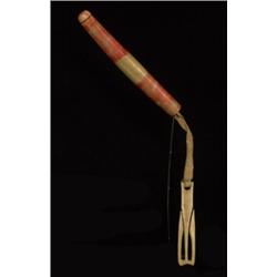 Inuit Painted Ivory Needle Case 9 3/4