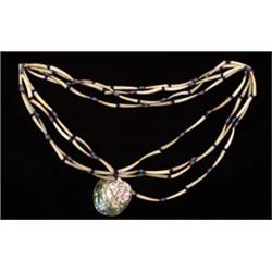 Haida Four Strand Dentalium Necklace