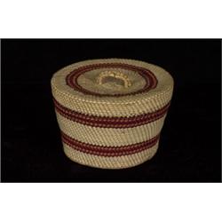 Nuu-chah-nulth Lidded Basket 2 1/2" D