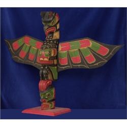 Kwakiutl Carved and Painted Thunderbi