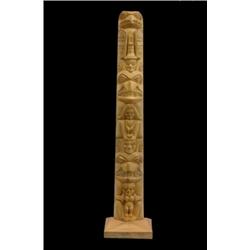 Very Finely Carved Haisla Yellow Ceda