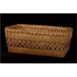 Salish Rectangular Basket 6 1/2" L. 3