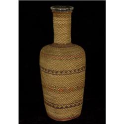 Nuu-chah-nulth Basketry Covered Bottl
