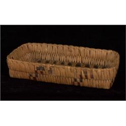 Salish Rectangular Basketry Tray 12"