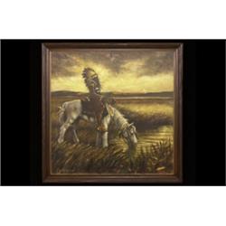 David Shepherd Oil on Canvas "Lord of