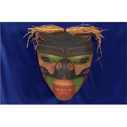 Stan Hunt Kwakiutl Bear Mask 9 1/2" W
