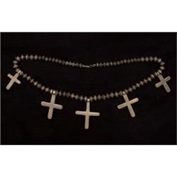 Pueblo Silver Cross Necklace